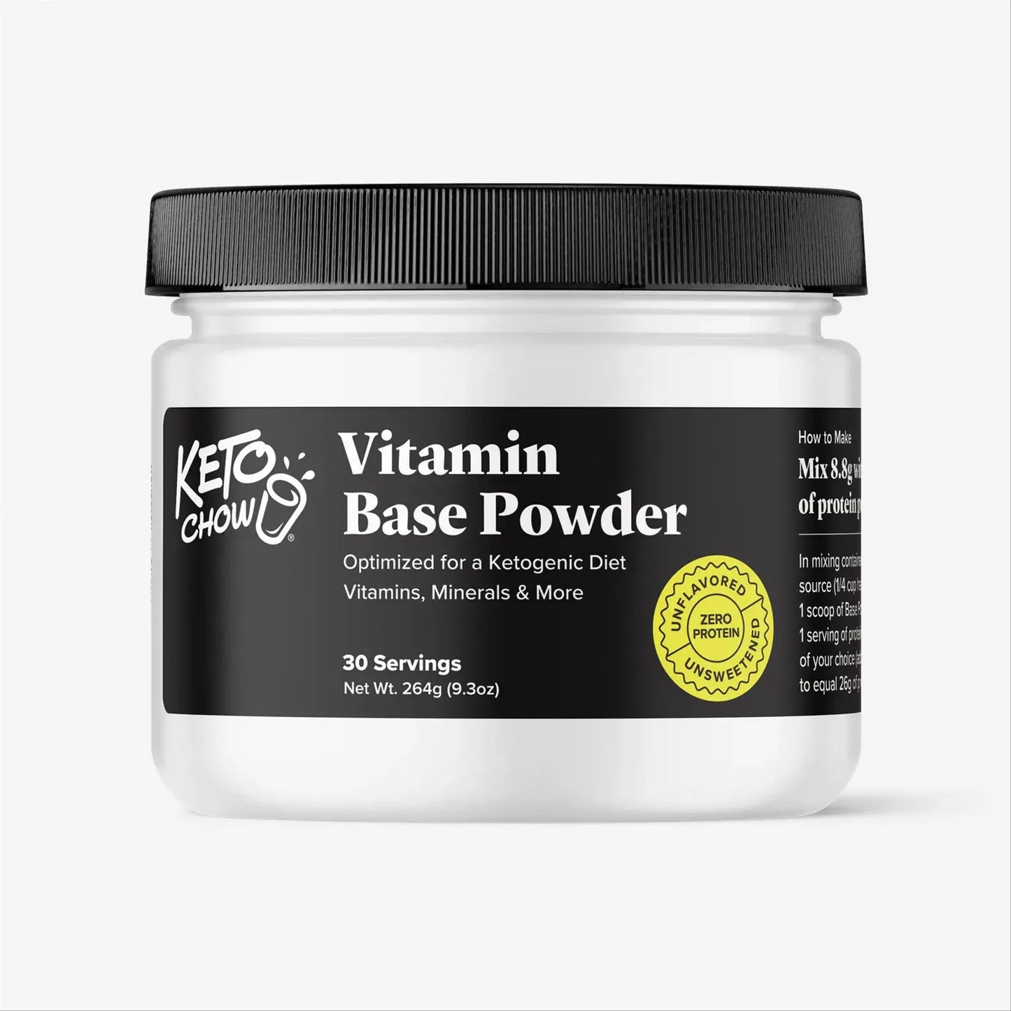 Keto Chow Vitamin Base Powder Tub 30 Servings