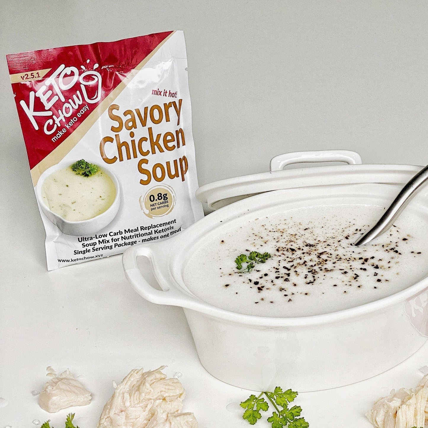 Keto Chow Savoury Chicken Soup Base