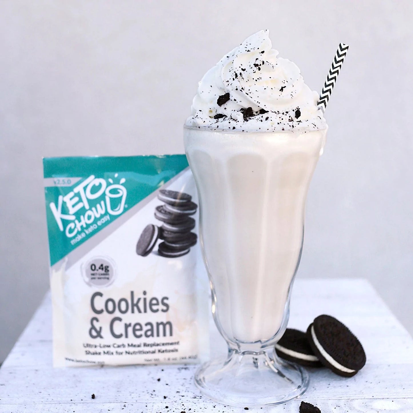 Keto Chow Cookies and Cream