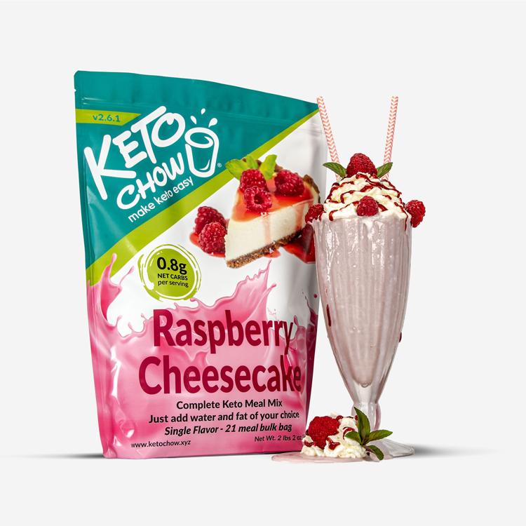 Keto Chow Raspberry Cheesecake