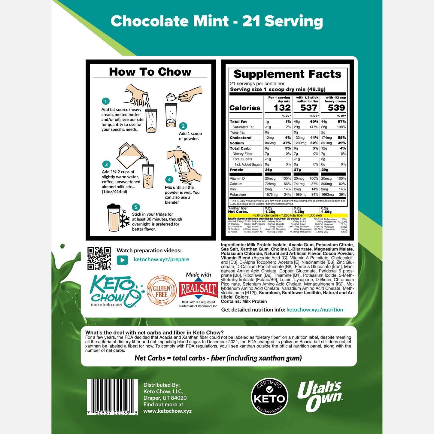 Keto Chow Chocolate Mint