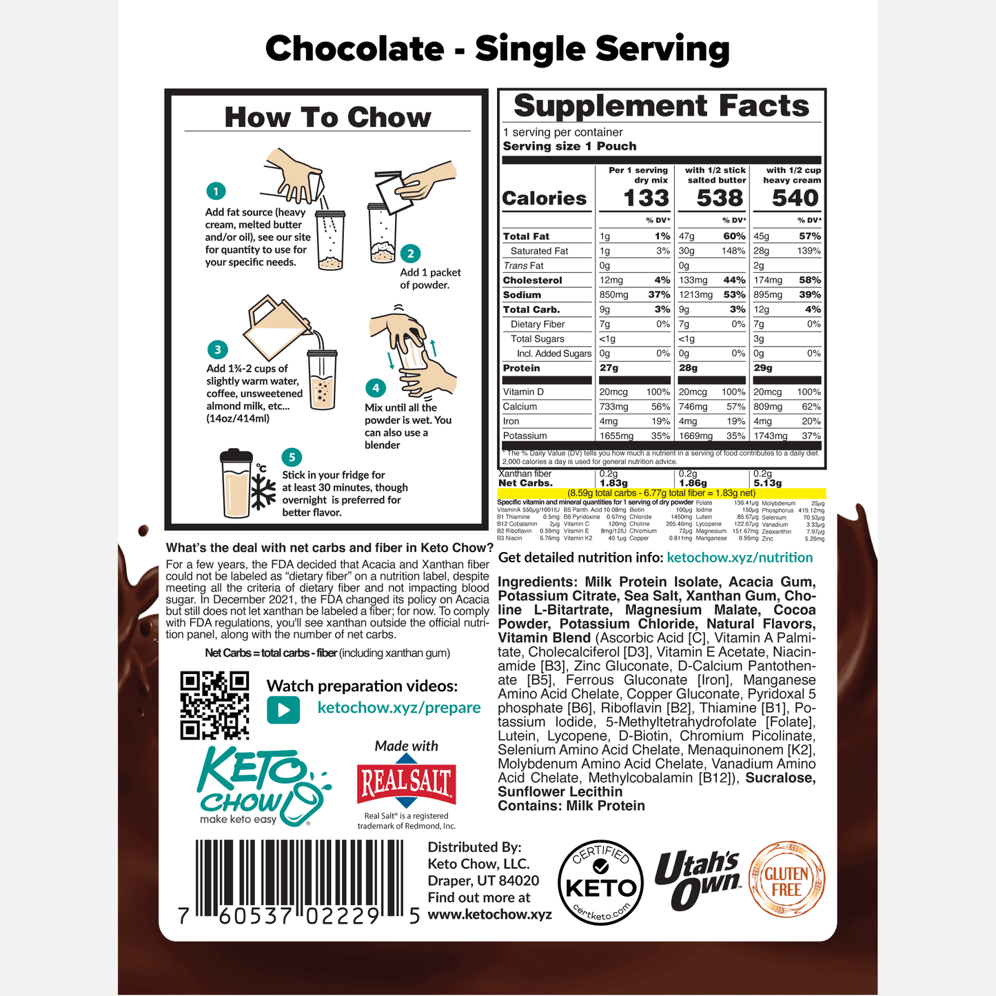 Keto Chow Chocolate